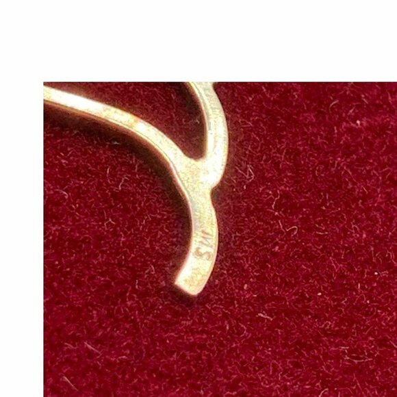 Vtg JNS Creation Sterling Wings Dangle Pierced Designer Earrings Chandellier 925 - Picture 5 of 7